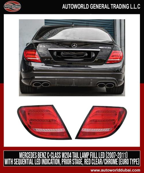 Купить Задние фонари LED (2007-2011, 2 шт) для Mercedes C-class W204