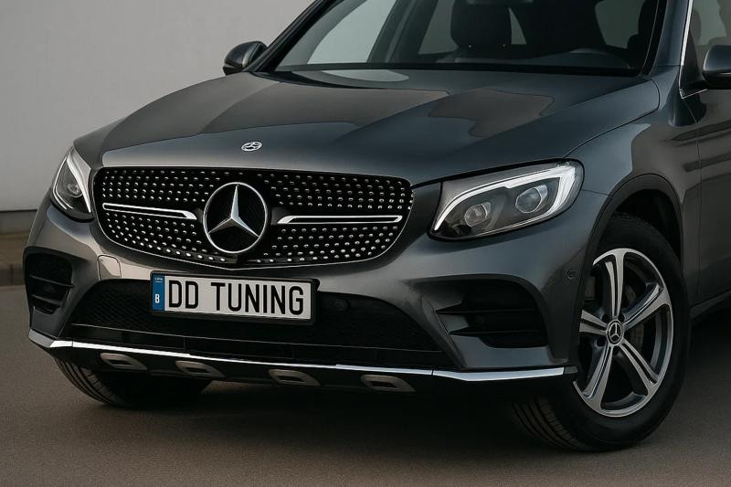Купити Передня решітка Diamond Black (2015-2019) Без місця під камеру для Mercedes GLC X253