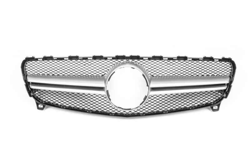 Купити Передня решітка AMG Silver (2015-2018) для Mercedes A-сlass W176 рр