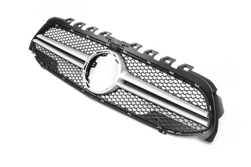 Купить Передняя решетка AMG Silver (для 2018-2022) для Mercedes A-сlass W177 2018- гг