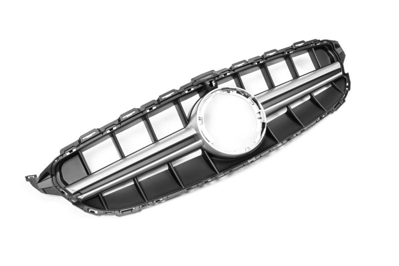 Купити Передня решітка C63-design (для Avantgarde/AMG-Line/C43 AMG) 2018-2025, з камерою для Mercedes C-сlass W205 рр