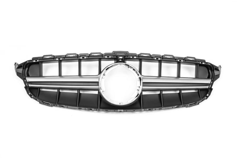 Купити Передня решітка C63-design (для Avantgarde/AMG-Line/C43 AMG) 2018-2025, з камерою для Mercedes C-сlass W205 рр