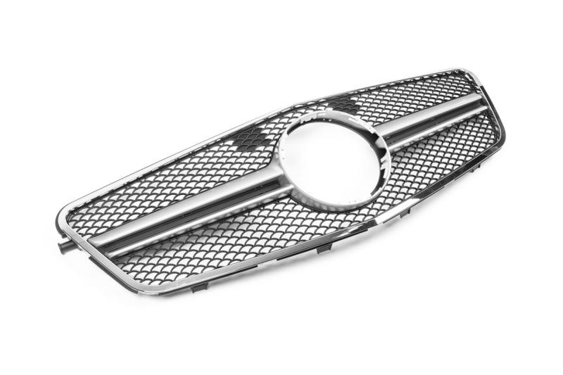 Купить Передняя решетка AMG Silver (2009-2012) для Mercedes E-сlass W212