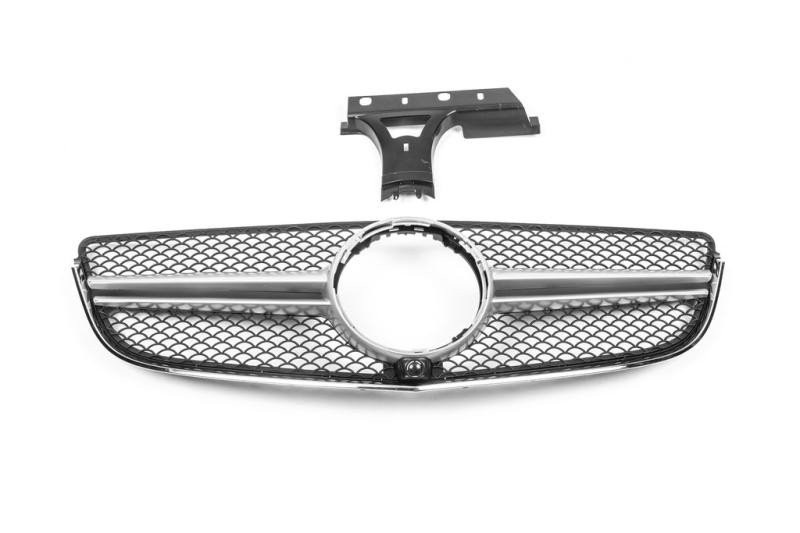 Купить Передняя решетка (2014-2016, AMG Silver) для Mercedes E-сlass coupe C207
