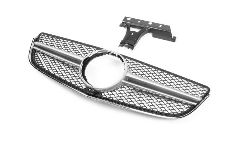 Купить Передняя решетка (2014-2016, AMG Silver) для Mercedes E-сlass coupe C207