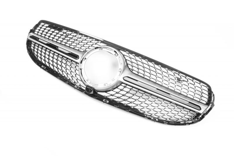 Купити Передня решітка Diamond Silver (2020-2025) для Mercedes GLC coupe C253