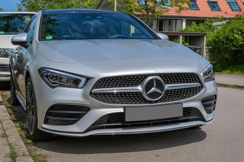 Купить Передняя решетка (Diamond Silver) для Mercedes CLA C118 2019- рр
