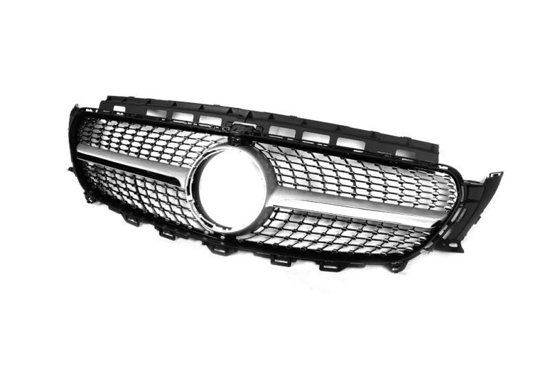 Купити Передня решітка Diamond Silver (для 2016-2020) Без місця під камеру для Mercedes E-class coupe C238
