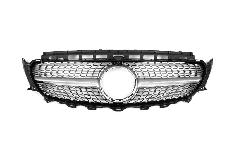 Купити Передня решітка Diamond Silver (для 2016-2020) Без місця під камеру для Mercedes E-class coupe C238