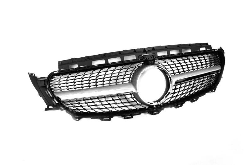Купити Передня решітка Diamond Silver (для 2016-2020) Без місця під камеру для Mercedes E-class coupe C238