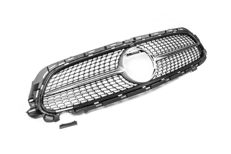 Купити Передня решітка Diamond Silver (AMG Line, 2020-2024) Без місця під камеру для Mercedes E-class coupe C238