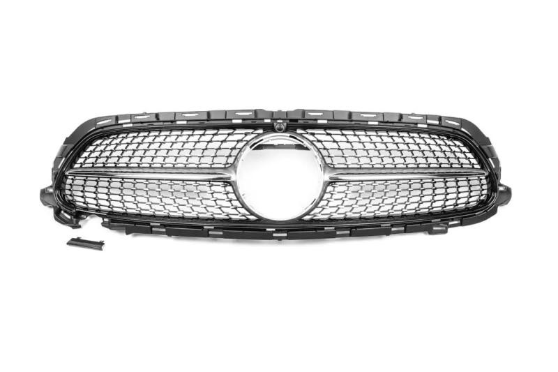 Купити Передня решітка Diamond Silver (AMG Line, 2020-2024) Без місця під камеру для Mercedes E-class coupe C238