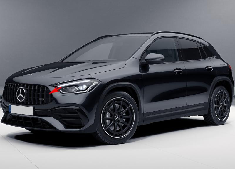 Купити Передня решітка Panamericana GT (для AMG Line) Без місця під камеру для Mercedes GLA H247 2020- рр