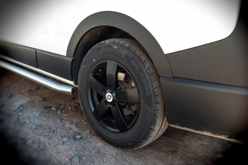 Купить Накладки на арки (6 шт, черные, ABS) для Nissan NV300/Primastar 2016-гг