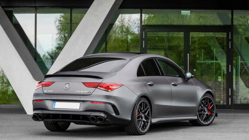 Купить Задний диффузор с насадками CLA45 (для AMG Line) для Mercedes CLA C118 2019- рр
