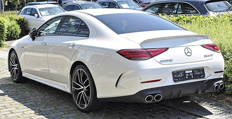 Купить Задний диффузор с насадками (Дизайн GT53) для Mercedes CLS C257 2018- гг