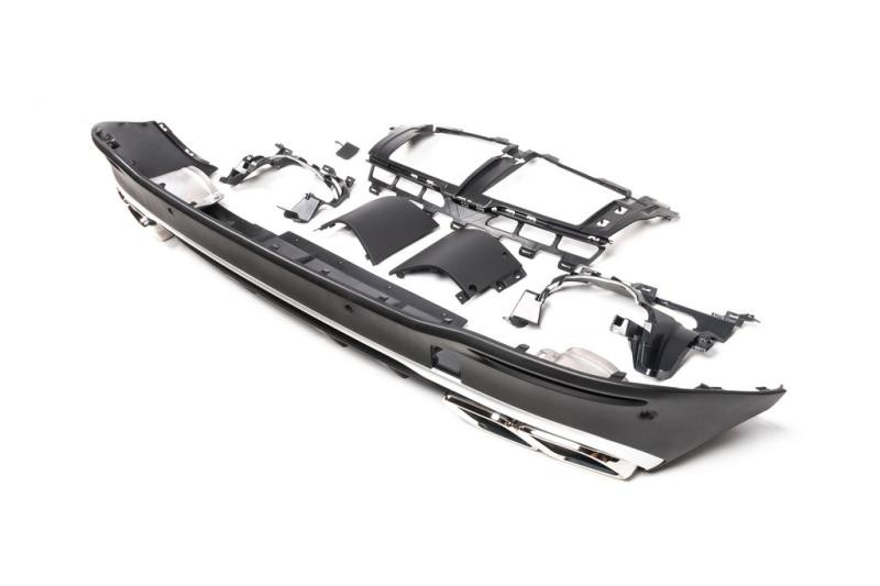 Купить Задний диффузор GLS63 AMG (с насадками Chrome) для Mercedes GLS X167