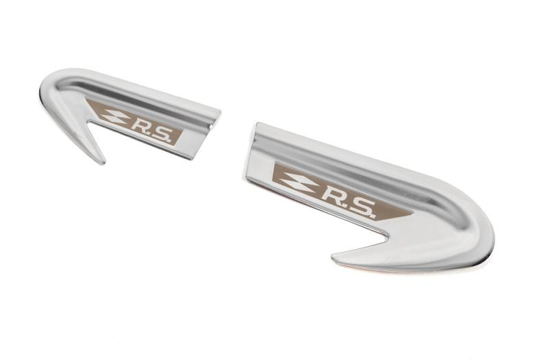 Купити Накладки на крила RS (Carmos, 2 шт, нерж) для Renault Clio V 2019- рр