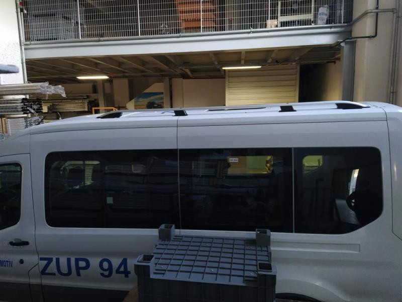 Купить Рейлинги Skyport (2 шт, серые) для Ford Transit 2014- гг