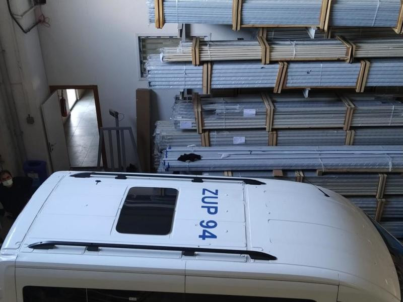 Купить Рейлинги Skyport (2 шт, серые) для Ford Transit 2014- гг