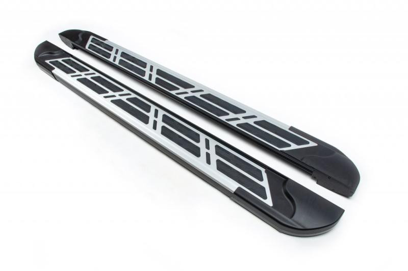 Купити Бокові пороги Sunrise (2 шт., Алюміній) для SsangYong Rexton II 2017- рр