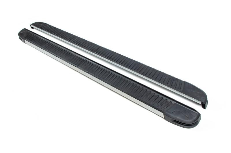 Купить Боковые пороги Maya V1 (2 шт., алюминий) для Jeep Cherokee/Liberty 2007-2013 гг