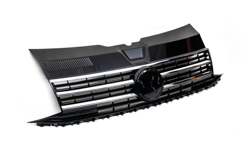 Купить Передняя решетка с хром полоской (под эмблему) для Volkswagen T6