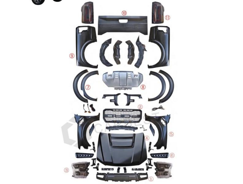 Купити Комплект обвісів (дизайн F150 Raptor 2015-2020) для Ford Ranger рр