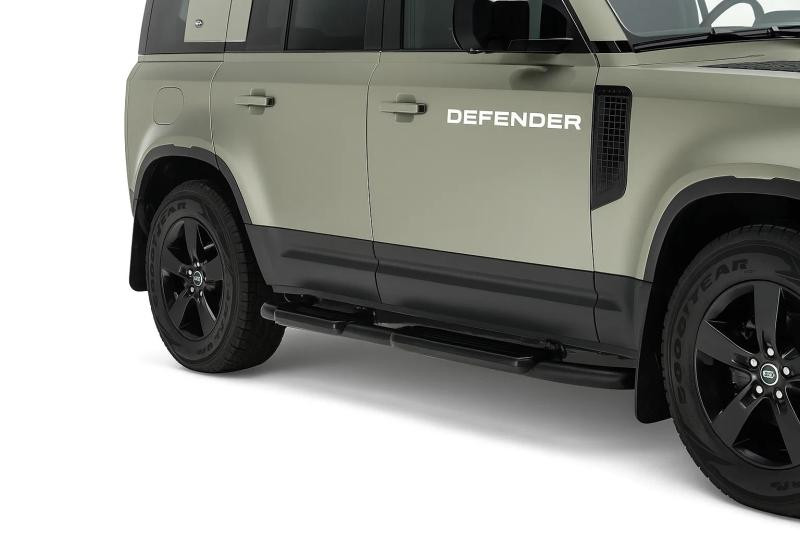 Купити Бокові пороги OEM Black (для довгого, 2 шт) для Land Rover Defender 2019- рр