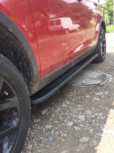 Купити Бокові пороги Bosphore Black (2 шт., Алюміній) 2014-2019 для Land Rover Discovery Sport