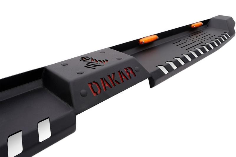 Купить Боковые пороги Dakar V2 с LED (2 шт, металл) для Fiat Fullback 2016- гг