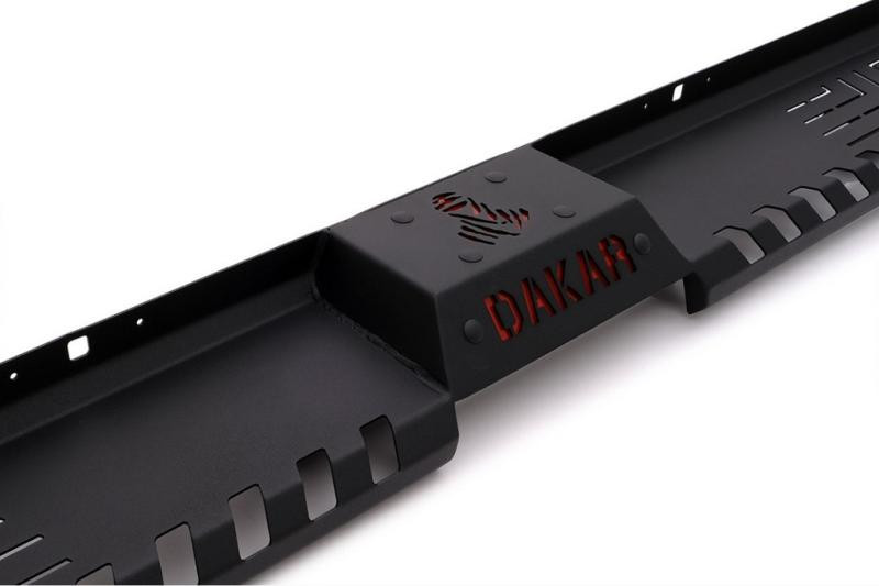 Купити Бокові пороги Dakar V2 без LED (2015-2019, 2 шт, метал) для Mitsubishi L200 рр
