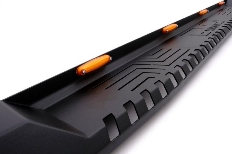 Купити Боковые пороги Dakar V1 с LED (2 шт, металл) для Isuzu D-Max 2002-2011 рр