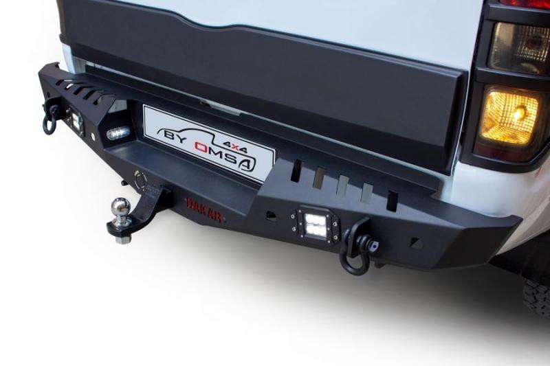 Купить Усиленный задний бампер Dakar Чёрный, под сенсор, с подсветкой для Ford Ranger 2011-2022 гг