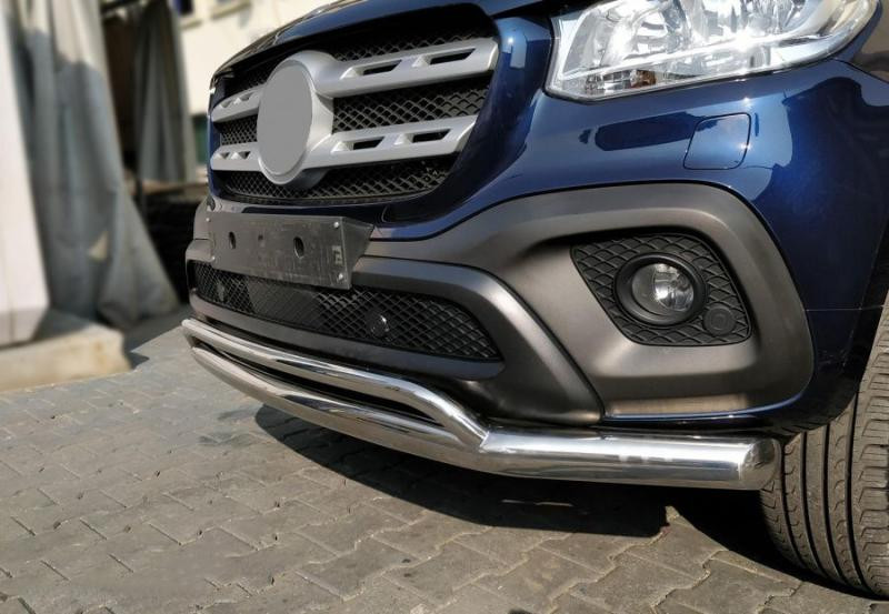 Купити Передній подвійний ус Vegas (нерж, 76мм) для Mercedes X class