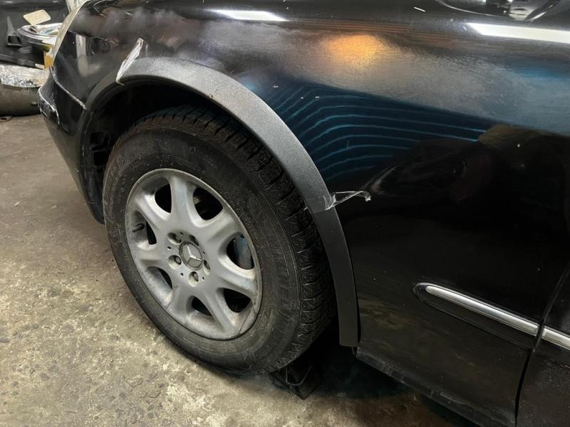 Купить Накладки на арки (4 шт, черные, ABS-пластик) для Mercedes S-сlass W220