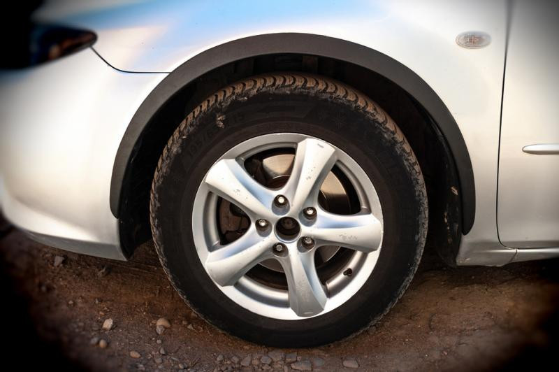 Купить Накладки на арки (SD-SW) (4 шт, черные, ABS-пластик) для Mazda 6 2003-2008 гг