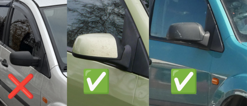 Купить Накладки на зеркала BMW-Style V2 (2 шт) для Ford Fusion 2002-2009 гг