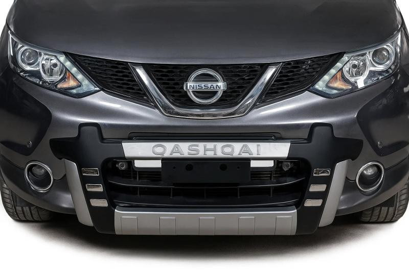 Купити Передня накладка Libao 2014-2016 (пластик) для Nissan Qashqai/Rogue Sport рр