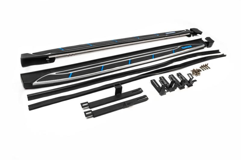 Купити Бокові пороги OEM V4 (2016-2018, 2 шт, алюміній) для Toyota Rav 4 рр