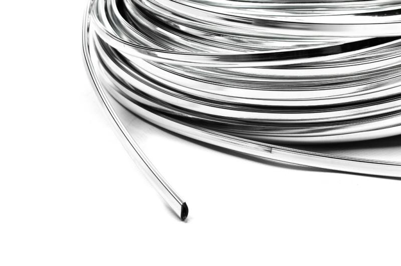 Купити Хром молдинг на метраж П-подібний sal19a (1 метр, 8.5 мм)