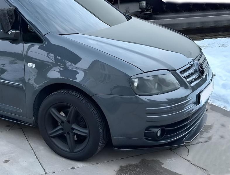 Купити Передня лип накладка Niken Black (ABS) для Volkswagen Caddy 2010-2015 рр