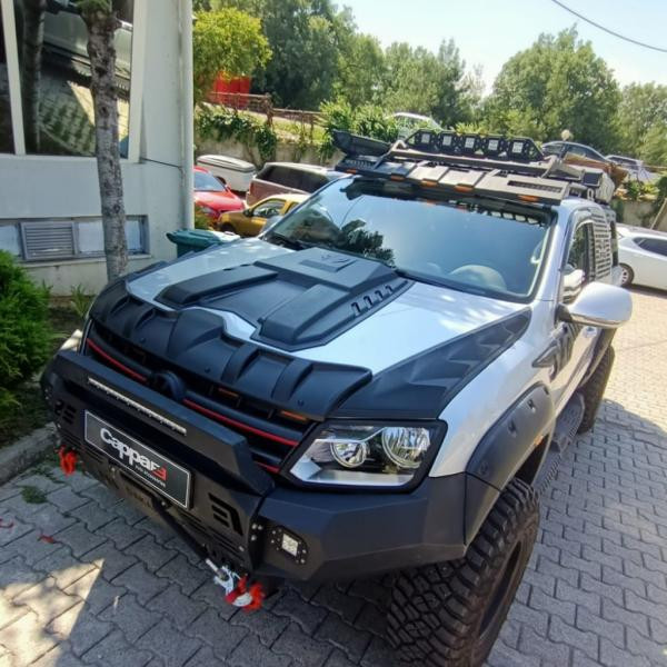 Купити Комплект накладок на капот DRAGON (3 шт) для Volkswagen Amarok 2010-2022 рр