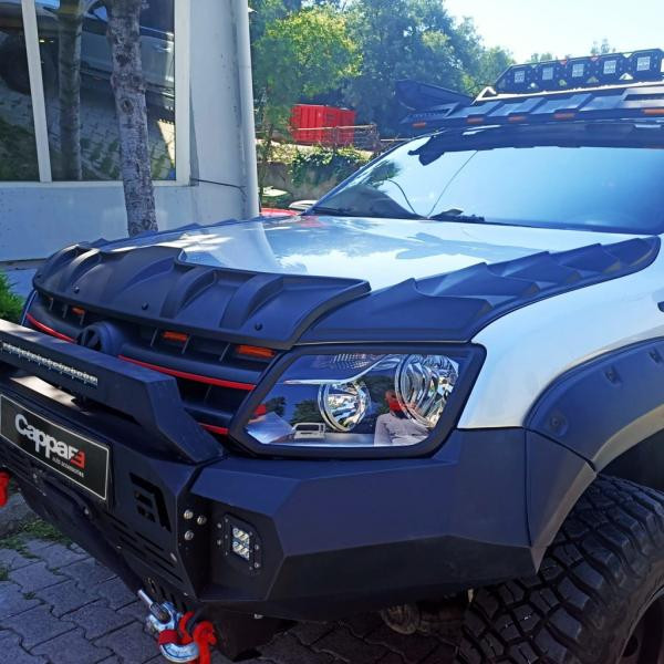 Купити Комплект накладок на капот DRAGON (3 шт) для Volkswagen Amarok 2010-2022 рр