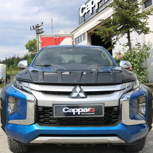 Купить Комплект накладок на капот DRAGON (2019-2025, 3 шт) для Mitsubishi L200