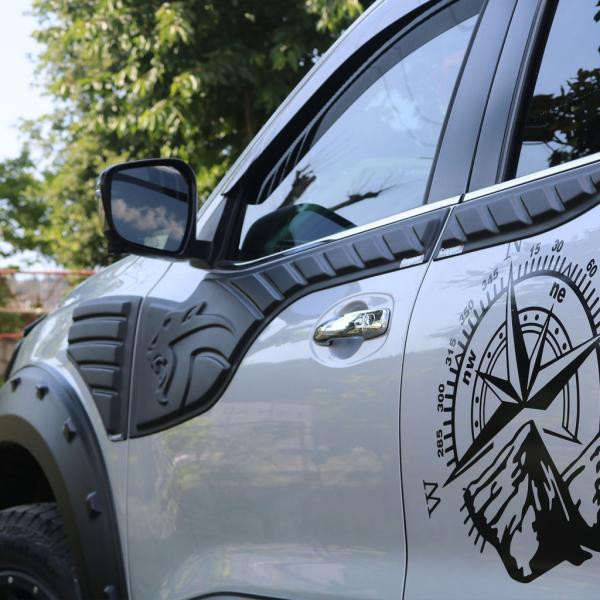 Купити Молдинг на верх дверей (6 шт, ABS) для Nissan Navara/NP300 2016- рр