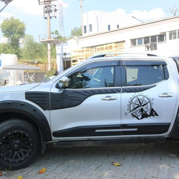 Купити Молдинг на верх дверей (6 шт, ABS) для Nissan Navara/NP300 2016- рр