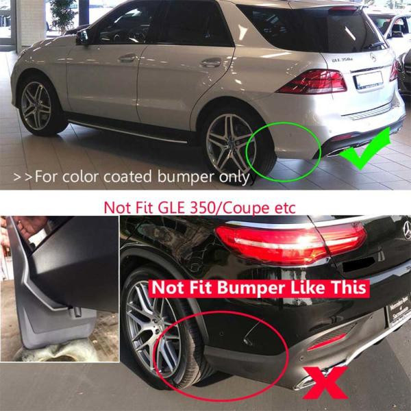 Купить Задние брызговики для GLE W166 (бампер в цвете) для Mercedes GLE/ML сlass W166