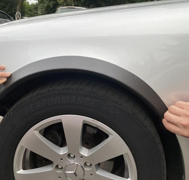 Купить Накладки на арки (4 шт, черные, ABS-пластик) для Mercedes C-class W202 1993-2001 гг