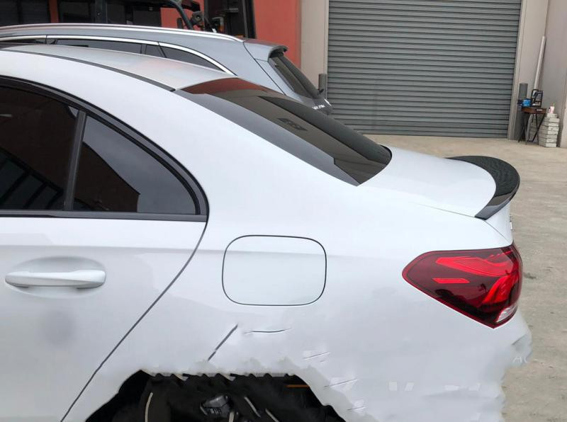 Купити Спойлер LIP (1234 Upgrade, чорний) для Mercedes A-сlass W177 2018- рр